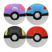 Pokemon Plush Poke Balls 4 pcs/set Master Ball Super Ball Great Ball Ultra Ball 12 cm Soft Stuffed Toy Kids Birthday Gift