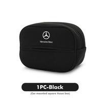 Suede automobilio popieriaus laikiklis servetėlėms galvos atramos pakabinama dėžutė priedai Mercedes Benz W202 W212 W126 W140 W168 W177 CLS GLE GLC GLS