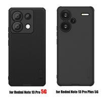 Nillkin dėklas Xiaomi Redmi Note 13 Pro / 13 Pro Plus 5G, Super Frosted Shield Kietas apsauginis dangtelis Redmi Note 13 Pro dėklui Note 13 Pro 5G juoda
