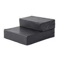 Laiptai naminiams gyvūnėliams su 2 pakopomis, laiptai šunims ir katėms, juodi, L45xW39xH20cm