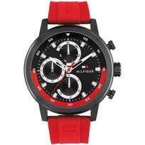Tommy Hilfiger 1792178 raudonas Kvarcinis vyriškas laikrodis raudona