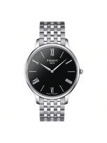 Tissot men's quartz watch, stainless steel strap, 30m water-resistant T063.409.11.058.00 juoda