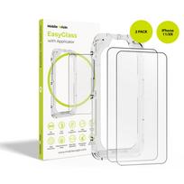 Mobile Origin EasyGlass su aplikatoriumi iPhone 11/XR, 2 vienetų pakuotė