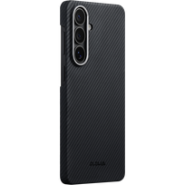 Pitaka Edge Case, juodas/pilkas tvilas (Aaron Button) - Samsung Galaxy S26