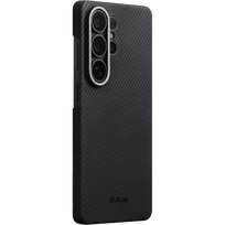 Pitaka Edge Case, juodas/pilkas tvilas (Aaron Button) - Samsung Galaxy S26 Ultra