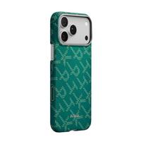 Pitaka Itin plonas dėklas, Monogram-auksinė/žalia - iPhone 17 Pro