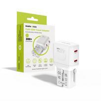 Įkroviklis Mobile Origin 45W Travel Adapter, EU/US/UK/AU PW26, white