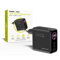 Įkroviklis Mobile Origin 140W GaN Display Charger PW21 - 2x USB-C + USB-A