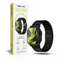 Mobile Origin Titanium Band Modena, black  - Apple Watch Ultra 49mm