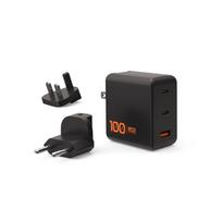 Įkroviklis UAG SRGE 100W 3Port ((2)USB-C, (1)USB-A) Wall Charger WW Black