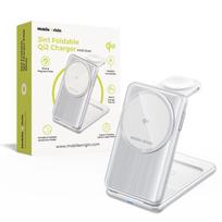 Mobile Origin 3in1 Foldable Qi2 Charger PW8, silver
