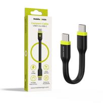 Mobile Origin Kompaktiškas USB-C į USB-C kabelis, juodas