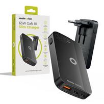 Mobile Origin 65W GaN III Slim Charger dual USB-C, Single USB-A black