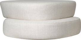 Ferm Living Pufas Plyo Ottoman 37 x 93 cm, kreminės baltos spalvos