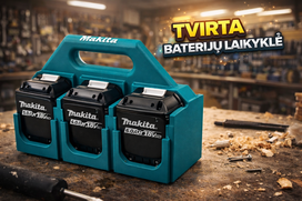 Makita 18V akumuliatorių laikiklis su rankena – 6 vietos
