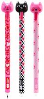 Gelio rašiklis Happy Color automatinis Love Cats 0.5mm save trinantis, mėlynas HA 4121 01LC-3