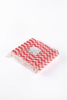 Popieriniai šiaudeliai ZigZag, raudoni/dryžuoti, D 8 mm, L 21 cm, 250 vnt