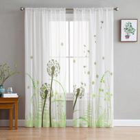 Dandelion Dragonfly permatomos užuolaidos Langų užuolaidos svetainei miegamojo žaliuzės Vaikų kambario namų dekoras 135W x 114H(cm)