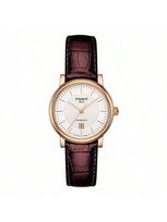 Tissot Carson Zenme serijos, automatinis mechaninis judėjimas, kalendorius, atsparus vandeniui, rožinio aukso moteriškas laikrodis. Rui laikrodis, 30mm T122.207.36.031.00 sidabras
