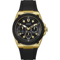 GUESS Legacy W1049G5 juodo silikono/gumos vyriškas kvarcinis laikrodis juoda