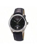 Tissot PR100 Automatinis Mechaninis Laikrodis Vyriškas, Atsparus Vandeniui 30m, 39mm, Juodas Ciferblatas, Nerūdijančio Plieno Korpusas, Odinis T101.407.16.051.00 juoda