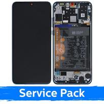 Ekranas skirtas Huawei P30 Lite su rėmeliu / Peacock Blue / (Service Pack) NEW EDITION