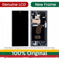 LCD ekranas suderinamas su Samsung S918 S23 Ultra su rėmeliu / žalias / (atnaujintas: Telemax)