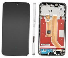 LCD ekranas, skirtas Huawei Honor 400 Lite, su jutikliniu ekranu ir rėmeliu, Velvet Grey, originalus (service pack)