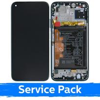 Ekranas skirtas Huawei P40 Lite su rėmeliu / Crush Green / (Service Pack)