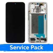 LCD ekranas suderinamas Xiaomi Poco F7 5G su rėmu / Cyber Silver / (Service Pack)