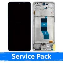 LCD ekranas suderinamas su Xiaomi Redmi Note 14 5G / Poco M7 Pro 5G su rėmeliu / levandų violetinis / (Service Pack)