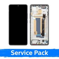 LCD ekranas skirtas Xiaomi Poco X7 Pro 5G su rėmeliu / juodas / (Service Pack)