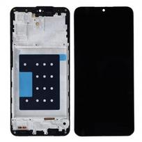 LCD ekranas Samsung A175 A17 4G / A176 A17 5G juodas su rėmeliu HQ