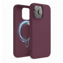 Telefono dėklas „TM MagSafe Silicone“ skirtas iPhone 12 (iPhone 12 Pro) / Purple /