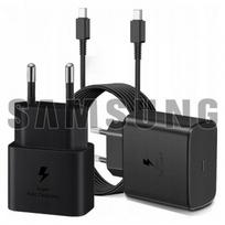 Įkroviklis Samsung EP-T2510NB juodas 25W (su pakuote) + Type-C laidas / 100% Originalus /