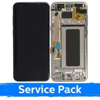 LCD ekranas Samsung G955 S8 Plus su rėmeliu / auksinis / (Service Pack)