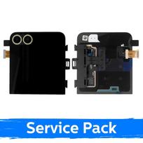 LCD ekranas Samsung F741 Z Flip6 (IŠORINIS) su rėmeliu / geltonas / (Service Pack)