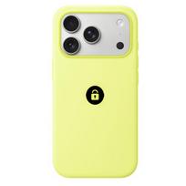 Silicone Case v2 dėklas, skirtas iPhone 17 Pro, neono geltona