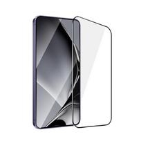 Grūdintas stiklas su metaliniu rėmeliu Samsung Galaxy S24 Plus, juodas rėmelis
