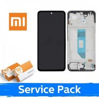 LCD ekranas suderinamas su Xiaomi Redmi Note 14 4G (EU versija) juodas su rėmeliu (Service Pack)
