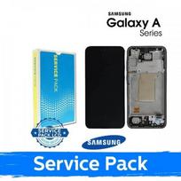 LCD ekranas suderinamas su Samsung A366 A36 5G su rėmu / Lime / (Service Pack)