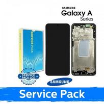 LCD ekranas suderinamas su Samsung A266 A26 5G su rėmu / Peach / (Service Pack)