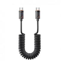 USB Laidas Essager Chuan juodas 60W Type-C / Type-C 180cm