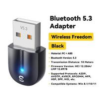 Adapteris Essager Bei juodas (USB / Bluetooth 5.3)