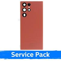 Galinis dangtelis suderinamas su Samsung S908 S22 Ultra / raudona / (Service Pack)