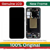 LCD ekranas skirtas Samsung S921 S24 su rėmeliu / Žadeito žalia / (Atnaujintas: Telemax)