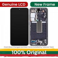 LCD ekranas skirtas Samsung S911 S23 su rėmeliu / Kreminė / (Atnaujintas: Telemax)