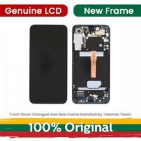 LCD ekranas skirtas Samsung S911 S23 su rėmeliu / (Grafito) Phantom juoda / (Atnaujintas: Telemax)