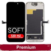 LCD ekranas skirtas iPhone 15 Pro Max juodas (SOFT OLED / Stabilus 120Hz / Premium)