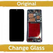 LCD ekranas skirtas Huawei P60 su rėmu / juodas / (Atnaujintas: Kinija)